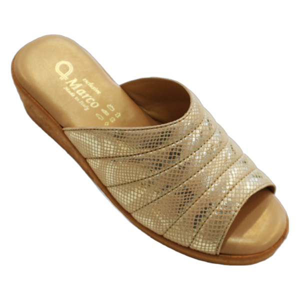 A 6038 Damasco Platino 2269 (5cm) Cork Heel Wedge Sandal