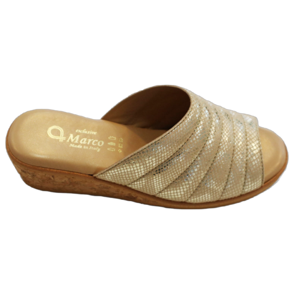 A 6038 Damasco Platino 2269 (5cm) Cork Heel Wedge Sandal