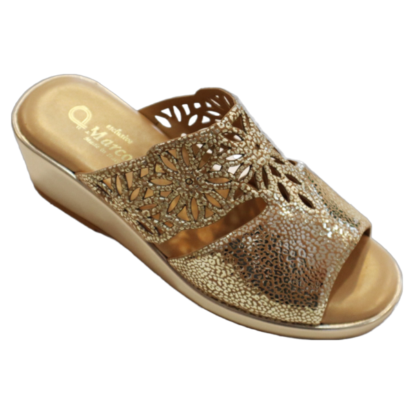 A 6040 Oscar Platino 7432 (5cm) Wedge Heel Sandal